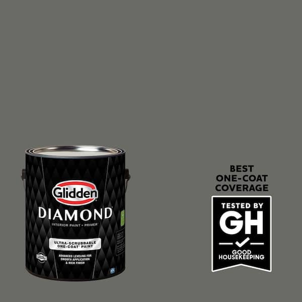 Glidden Diamond 1 gal. PPG1009-6 Armory Semi-Gloss Interior Paint with Primer