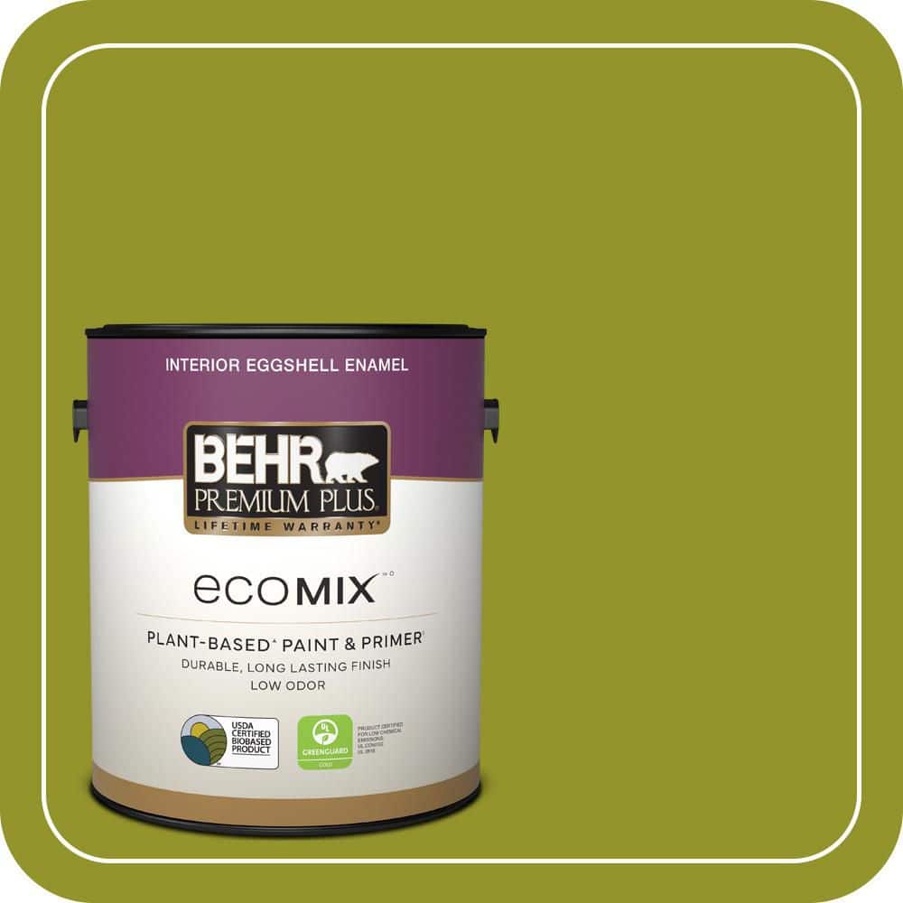 1 gal. #P350-7 Lazy Lizard Eggshell Enamel EcoMix Plant-Based Interior Paint & Primer price history on PriceWatchPro