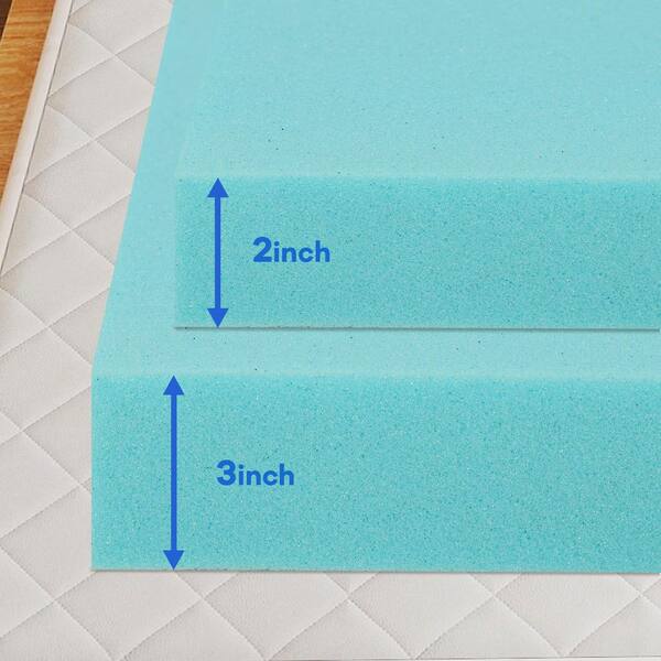 Memory Foam Mattress Pad Beautyrest Cooling Mattress Topper - 2-Inch ...