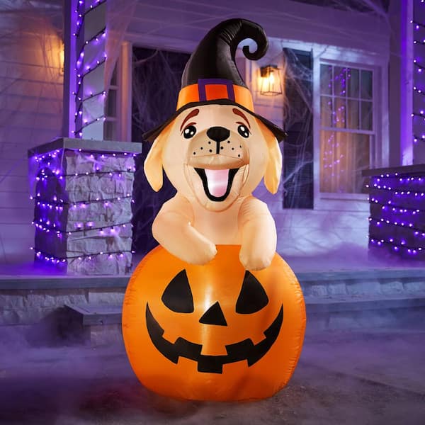 5 ft LED Golden Retriever in J-O-L  Inflatable Airblown® I14