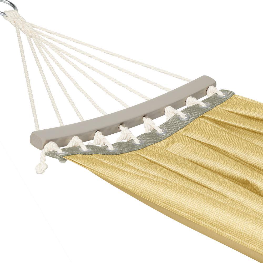 Straw Polyester One-Person Hammock Bed, 84 x 58 Inch