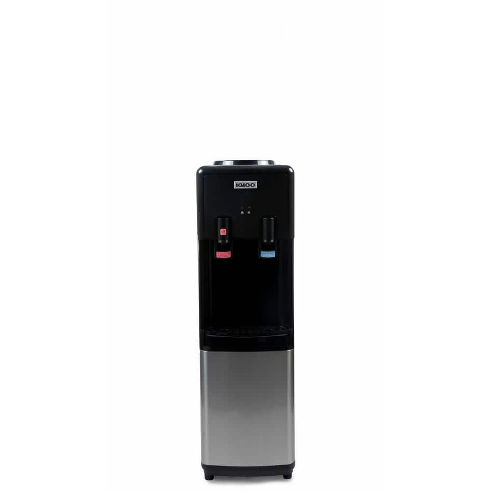 Igloo Black Stainless Steel Hot and Cold Water Dispenser
