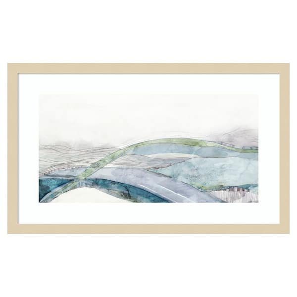Amanti Art Way of Water by Lera 25 in. W x 15 in. H. Wood Framed Wall Art Print Framed in Brown