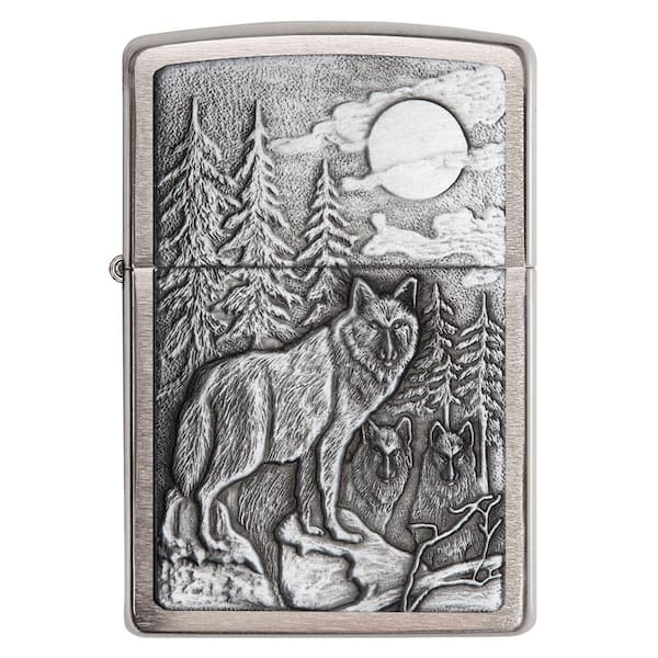 ポッポ】L☆CRAFTジグST30g×10本 Zippo Timberwolves Brushed Chrome Pocket Lighter 20855 - The Home