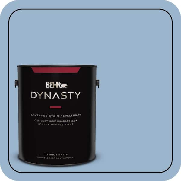 BEHR DYNASTY 1 gal. #PPU14-10 Blue Suede Matte Interior Stain-Blocking Paint & Primer