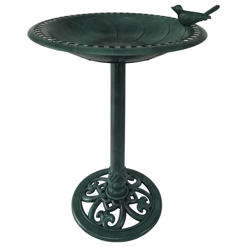 BACKYARD EXPRESSIONS PATIO · HOME · GARDEN 29 in. Green Polyresin ...