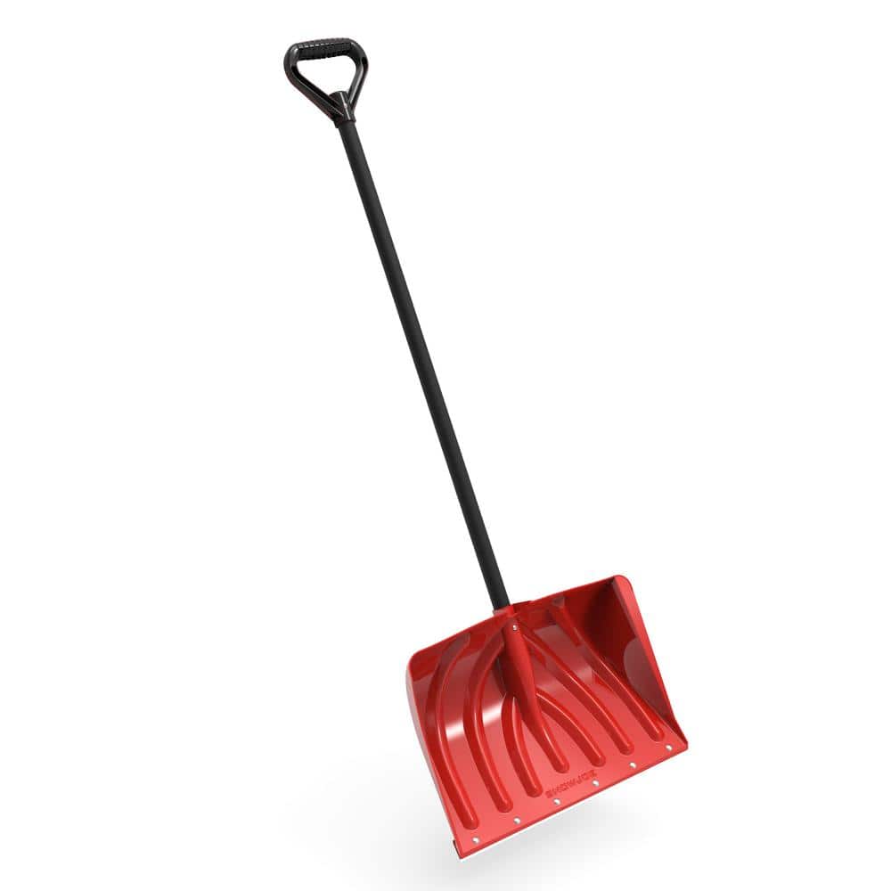 Snow Joe 51 in. Polypropylene Handle Steel Snow Shovel/Pusher SNJ18PMPRO The Home Depot