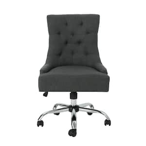Americo Tufted Back Dark Gray Home Office Desk Chair