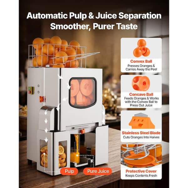 SVOPES Commercial Orange Juicer Machine Juice Extractor 120W