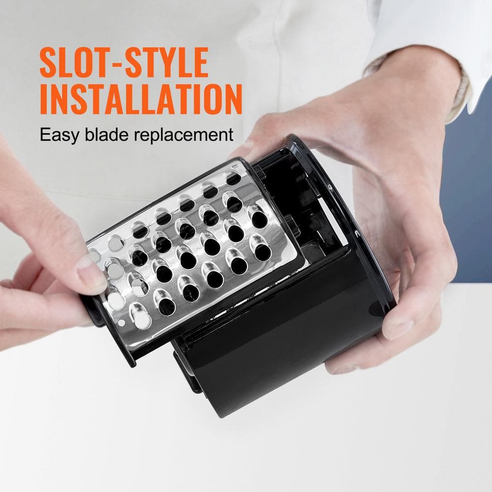 Stainless Steel 250W Electric Cheese and Vegetable Slicer with 5 Blades