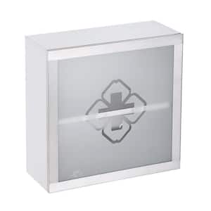 Mini Clove 11-3/4 in. Width x 11-3/4 in. Height Stainless Steel Recessed or Surface Mount Bathroom Medicine Cabinet