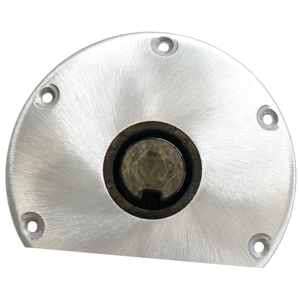 Springfield Plug-In Series Aluminum Post Base - 9 in. Left Flat Side