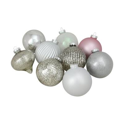 Christmas Balls Gold And White 12 Count 2 Pack