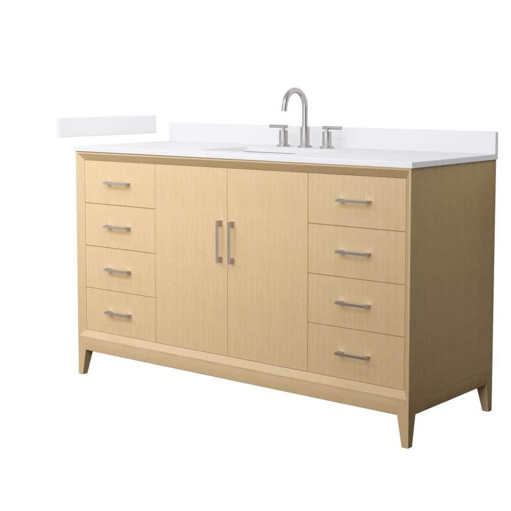 Janna 60 in. Single Freestanding White Oak Bath Vanity with Top price history on PriceWatchPro