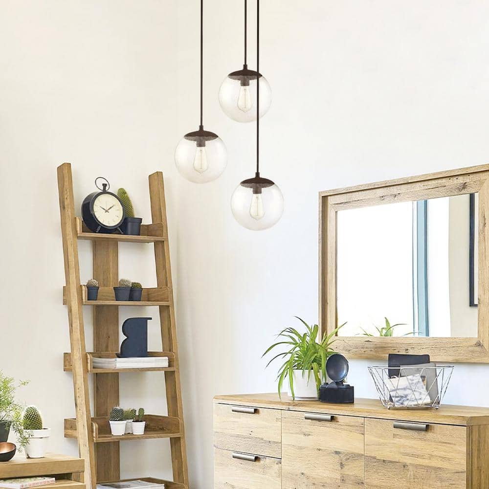 Matte Black Glass Mini Globe LED Pendant Light