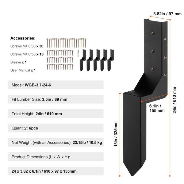 Post Shields 3.5-in White PVC Universal Bracket For Multiple Fence Types