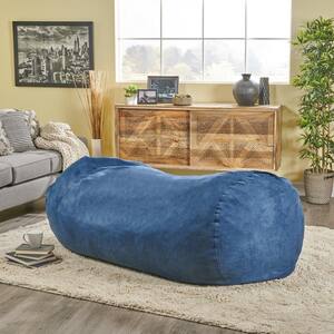 Baron Midnight Blue Suede Bean Bag Cover