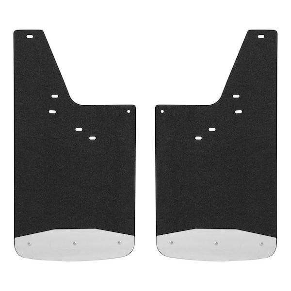 Front or Rear 12" x 23" Textured Rubber Mud Guards, Select Silverado, Sierra