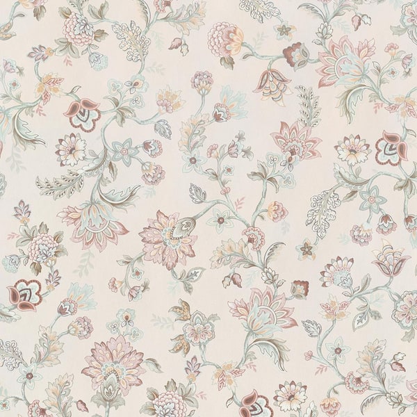 Walls Republic Vintage Paisley Blossoms Cream Paper Strippable Roll (Covers 57 sq. ft.)