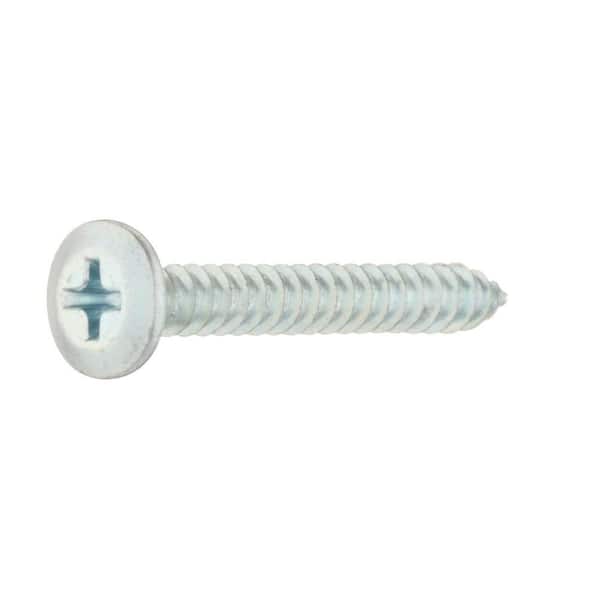 #8 x 1-1/4 in. Phillips Modified Truss Head Zinc Plated Sheet Metal Screw (50-Pack)