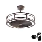 Home Decorators Collection Brette II 23 in LED Brushed Nickel Ceiling ...