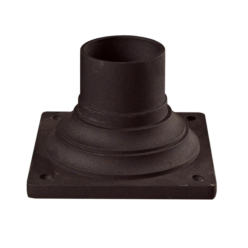 Pier Mounts Bronze Aluminum Outdoor Pier Mount Base with Standard Fitter Di