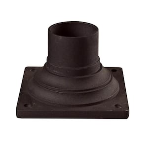 Pier Mounts Bronze Aluminum Outdoor Pier Mount Base with Standard Fitter Diameter