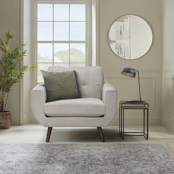 Lazzara Lbiza Tan Microfiber Arm Chair