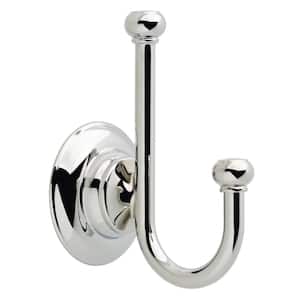Porter Double Towel Hook in Polished Chrome
