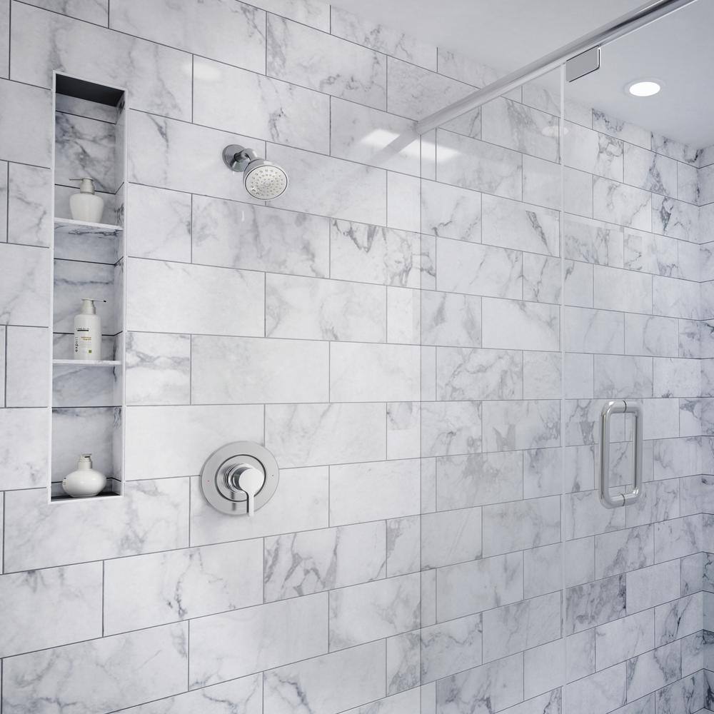 Chrome Rain Multi-Head Wall Mounted Shower System