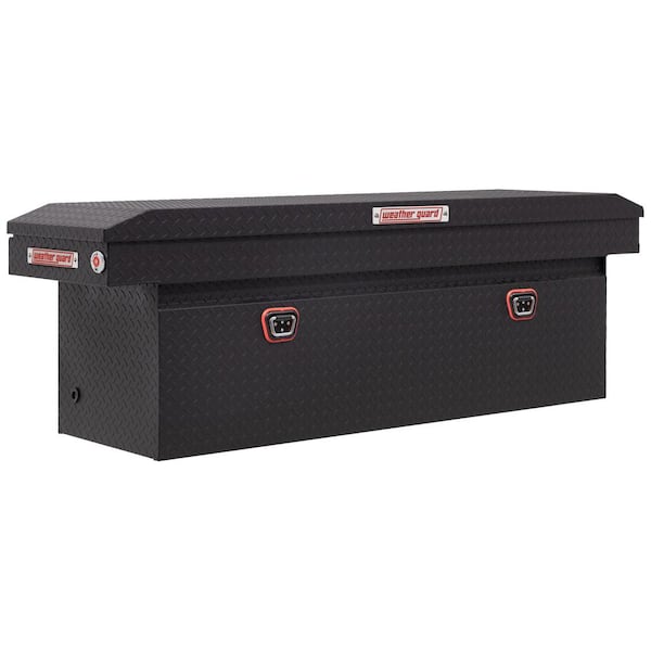 Weather Guard 72 in. Matte Black Aluminum Full Size Deep Crossover Truck Tool Box