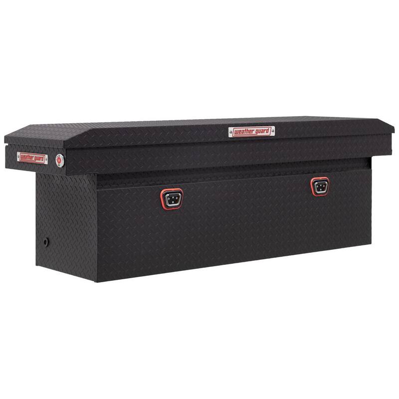 72 in. Matte Black Aluminum Full Size Deep Crossover Truck Tool Box