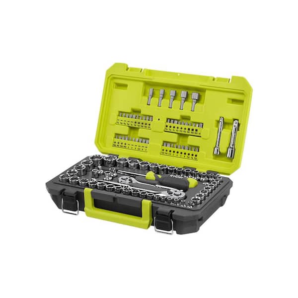 RYOBI 97-Piece 1/4 in. and 3/8 in. Drive Mechanics Tool Set