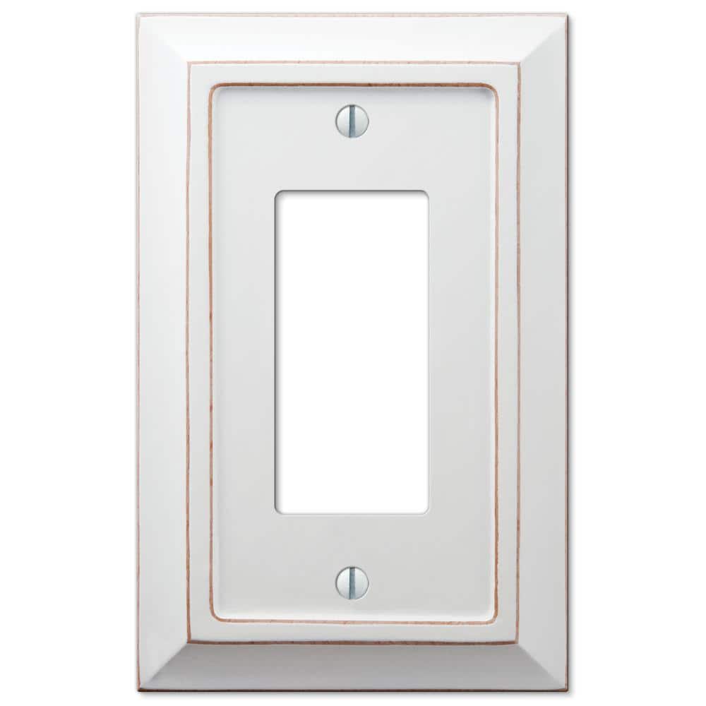 Savannah 1 Gang Rocker Wood Wall Plate - White price history on PriceWatchPro