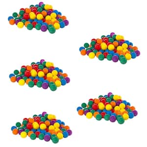 100-Pack Large Multi-Colored Plastic Fun Ballz for Ball Pits (5-Pack)