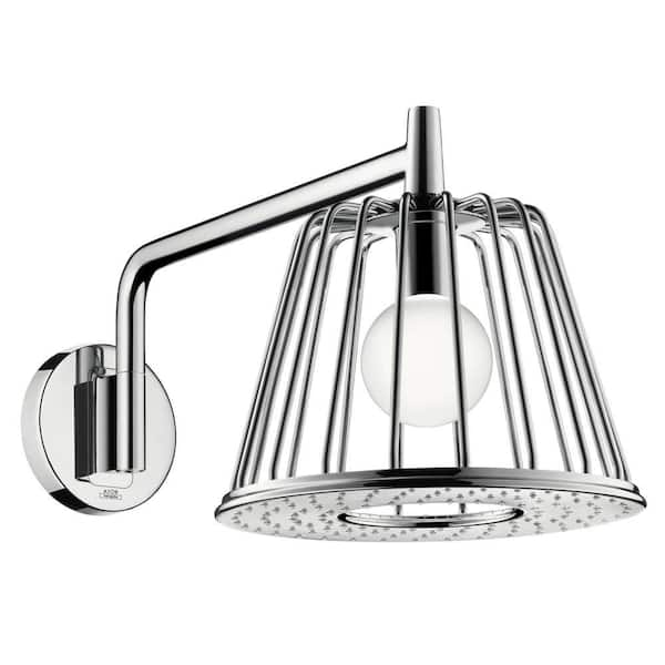 Hansgrohe Axor 1-Spray 10-7/8 in. LampShower Trim Showerhead in Chrome (Valve Not Included)