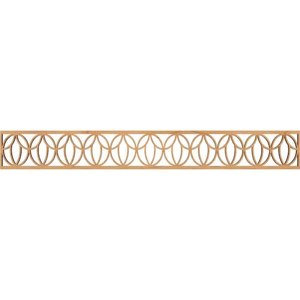 Ekena Millwork Shoshoni Fretwork 0.375 in. D x 46.5 in. W x 6 in. L Maple Wood Panel Moulding