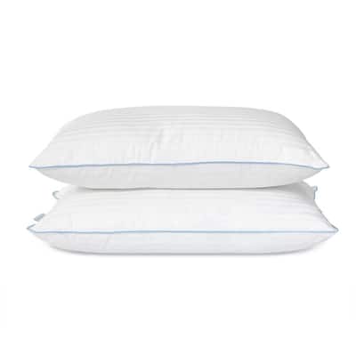 Premium Medium Density Hypoallergenic Down Alternative Standard Bed Pillow (Set of 2)