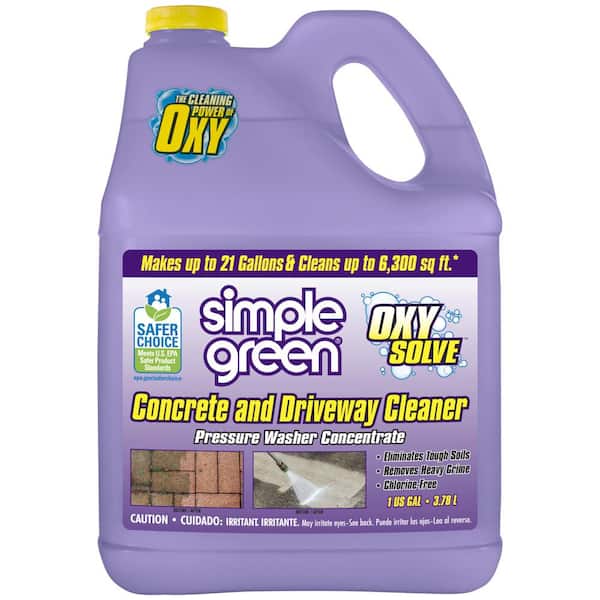 Simple Green 1 Gal. Oxy Solve Concrete and Driveway Pressure Washer Concentrate Outdoor Cleaner