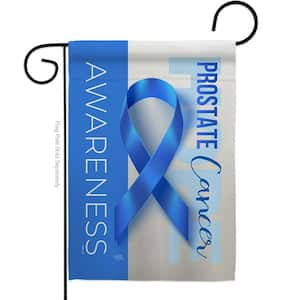 13 in. x 18.5 in. Prostate Cancer Awareness Garden Flag 2-Sided Support Decorative Vertical Flags