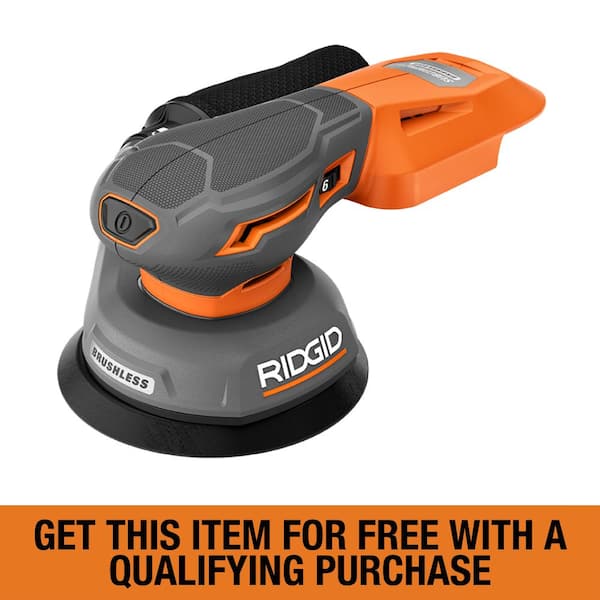 Ridgid orbital sander cordless sale