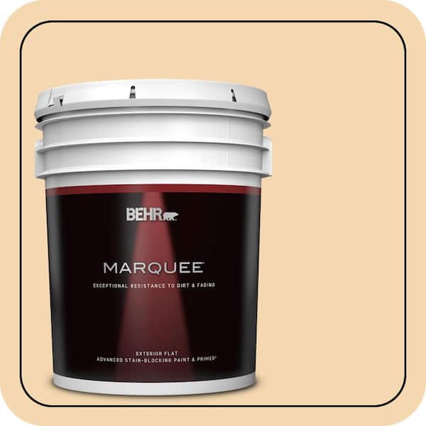 BEHR MARQUEE 5 gal. #330C-3 Clam Chowder Flat Exterior Paint & Primer