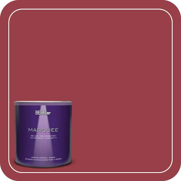 BEHR MARQUEE 1 qt. #140D-7 Classic Cherry Eggshell Enamel Interior Paint & Primer
