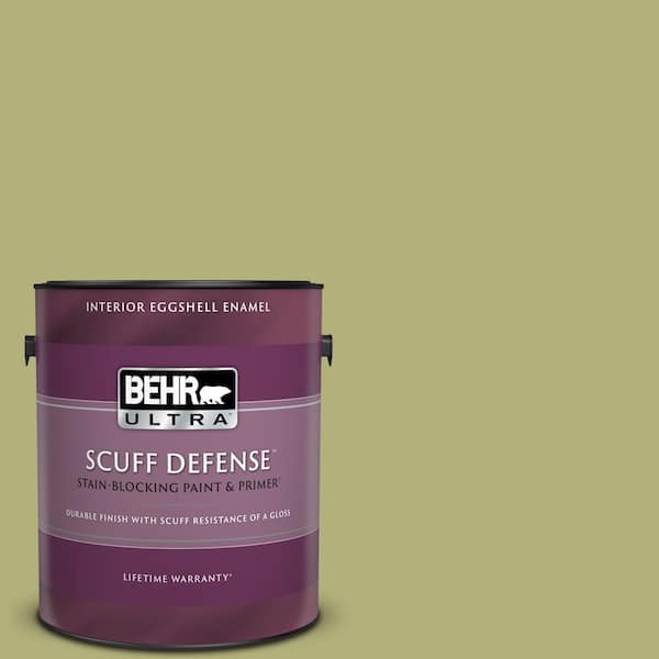 BEHR ULTRA 1 gal. #M340-5 Fresh Artichoke Extra Durable Eggshell Enamel Interior Paint & Primer
