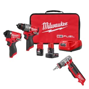 M12 FUEL 12-Volt Cordless Hammer Drill and Impact Driver Combo Kit with ProPEX Expander, 1/2 in. to 1 in. Expander Heads