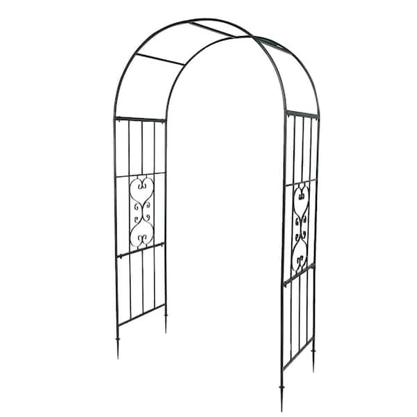 VINGLI Outside Dimensions 87.2 in. H x 46.7 in. W Metal Dome Style Garden Arbor Aarch for Plant Climbing Wedding