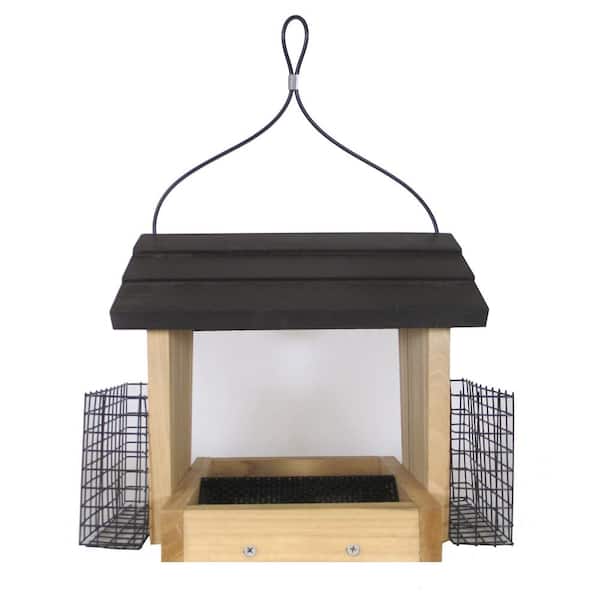 Wild Wings 3 Qt. Cedar Hopper with Suet Wild Bird Feeder