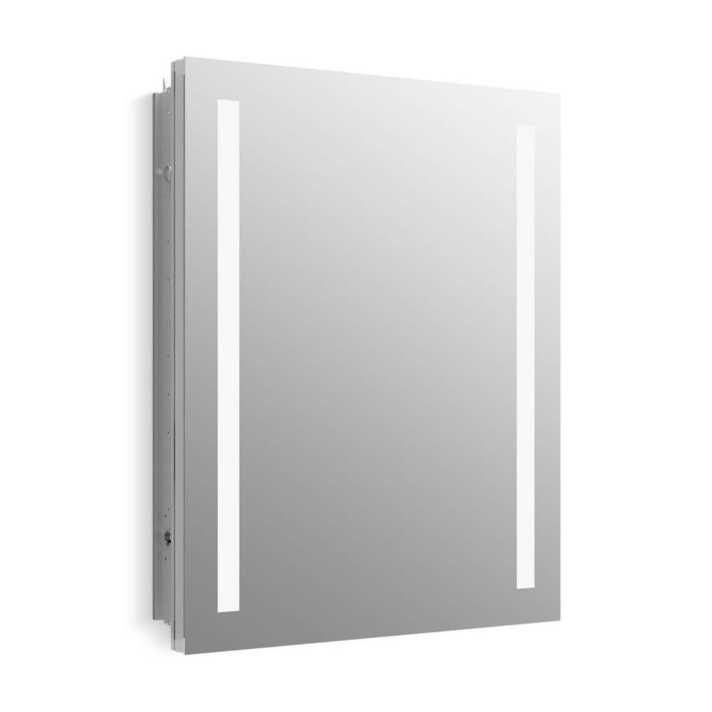 Verdera Bright 24" Aluminum Lighted Mirror Medicine Cabinet with Shelves
