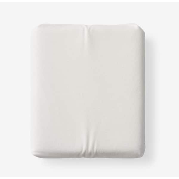 The Company Store Legacy Velvet Flannel Cream Solid Full Fitted Sheet