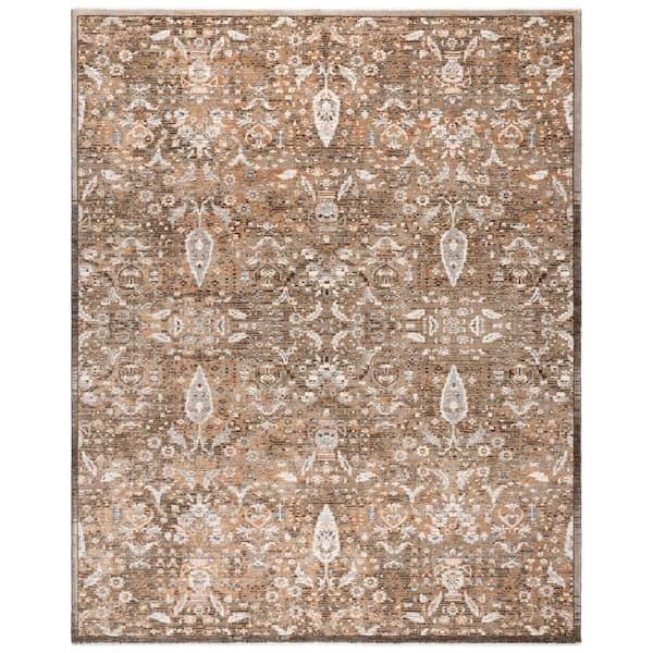 Damita Gavi Brown 8 ft. x 10 ft. Moroccan/Medallion Indoor Area Rug